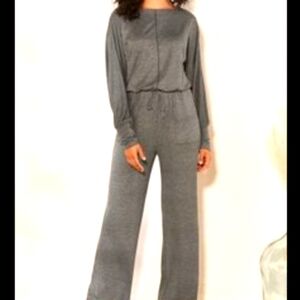 Soft Surroundings* Hideaway Jumpsuit* Gray* Sz S